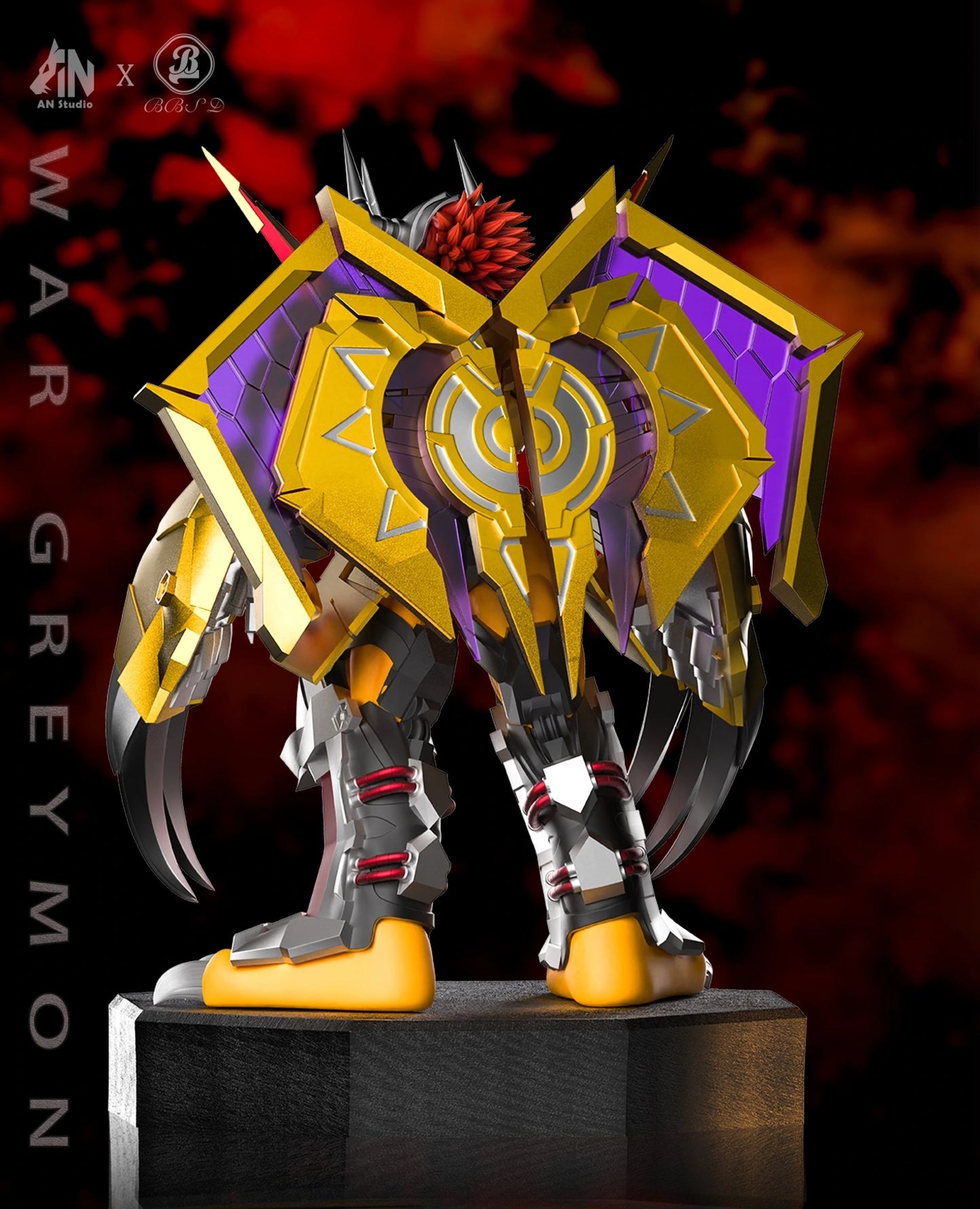 Preventa Resina War Greymon Figura Digimon Adventure AN & BBSD  Estudio