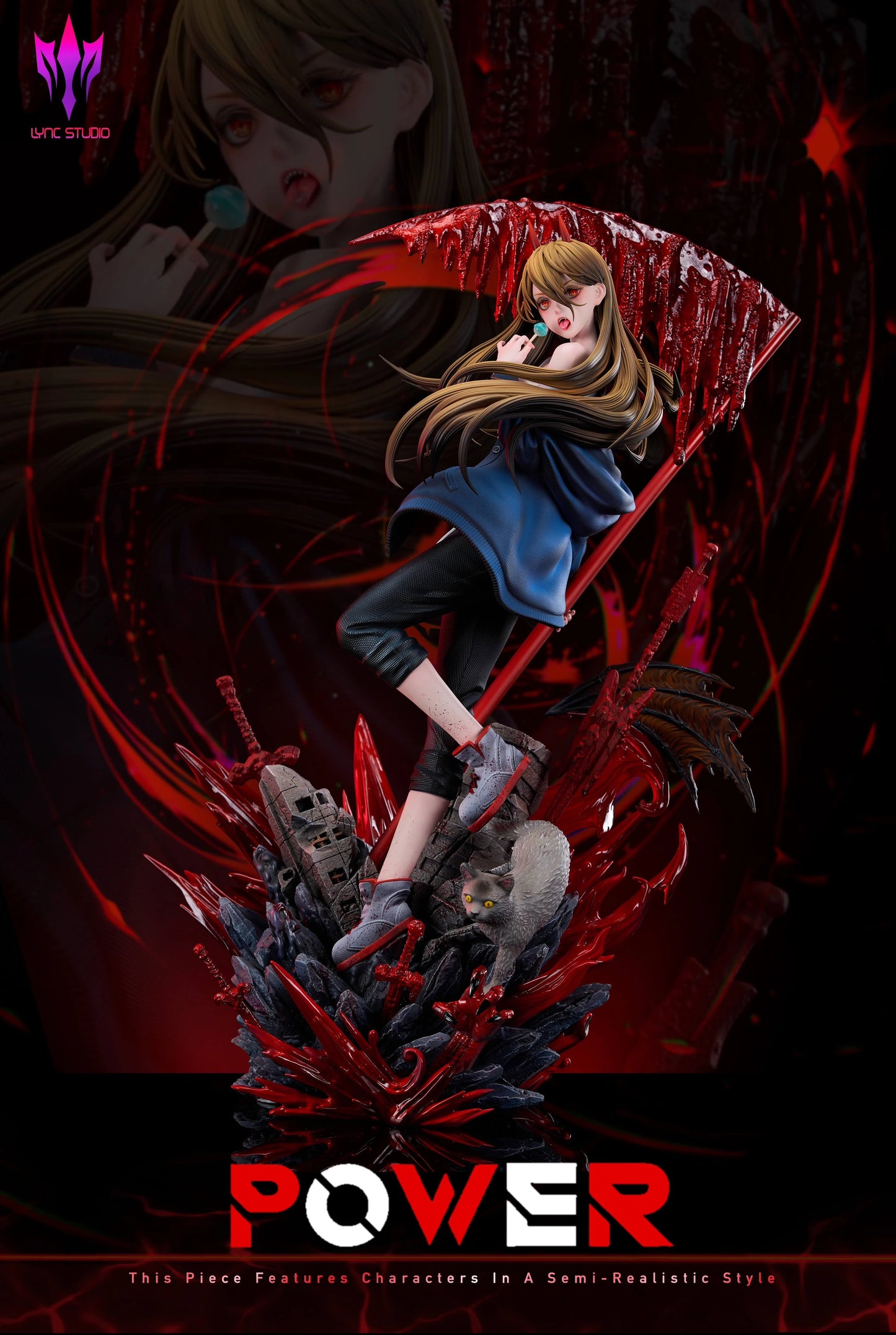 Preventa Resina Power Figura Chainsaw Man Lyn Estudio
