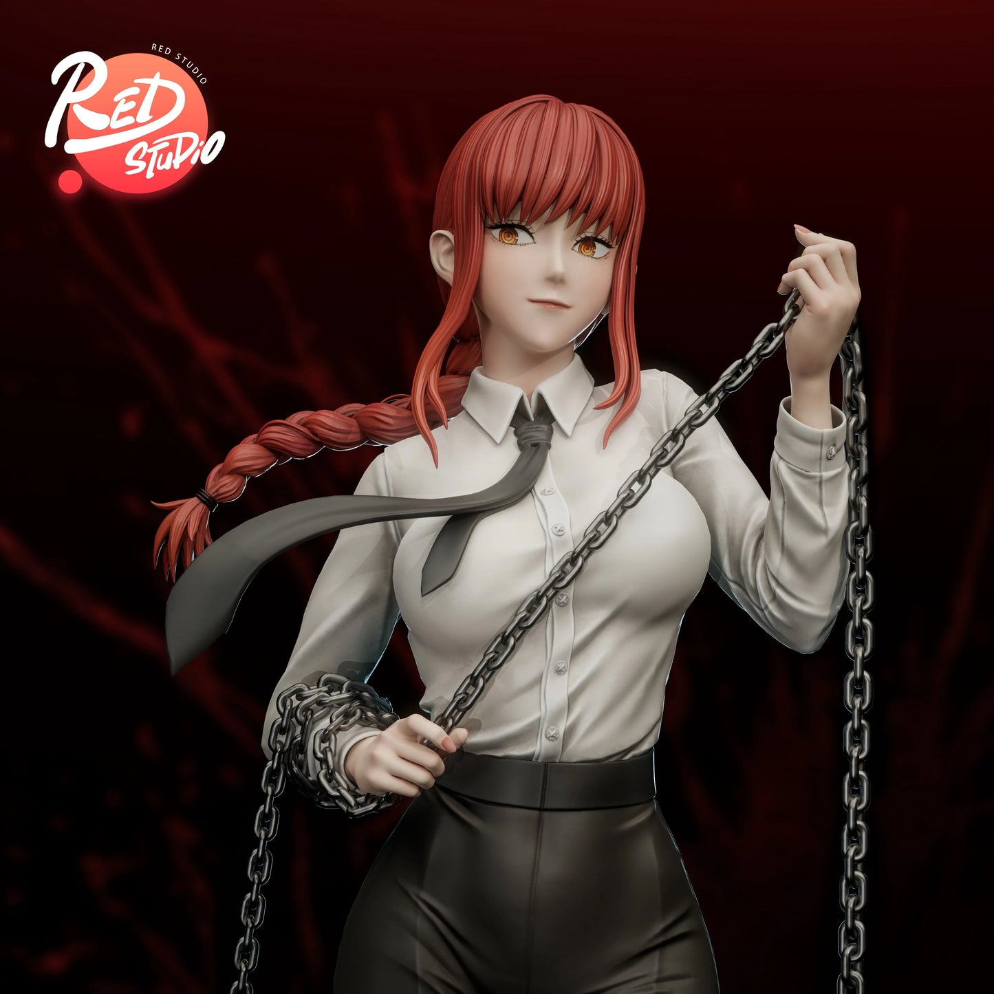 Preventa Resina Makima Figura Chainsaw Man Red Estudio
