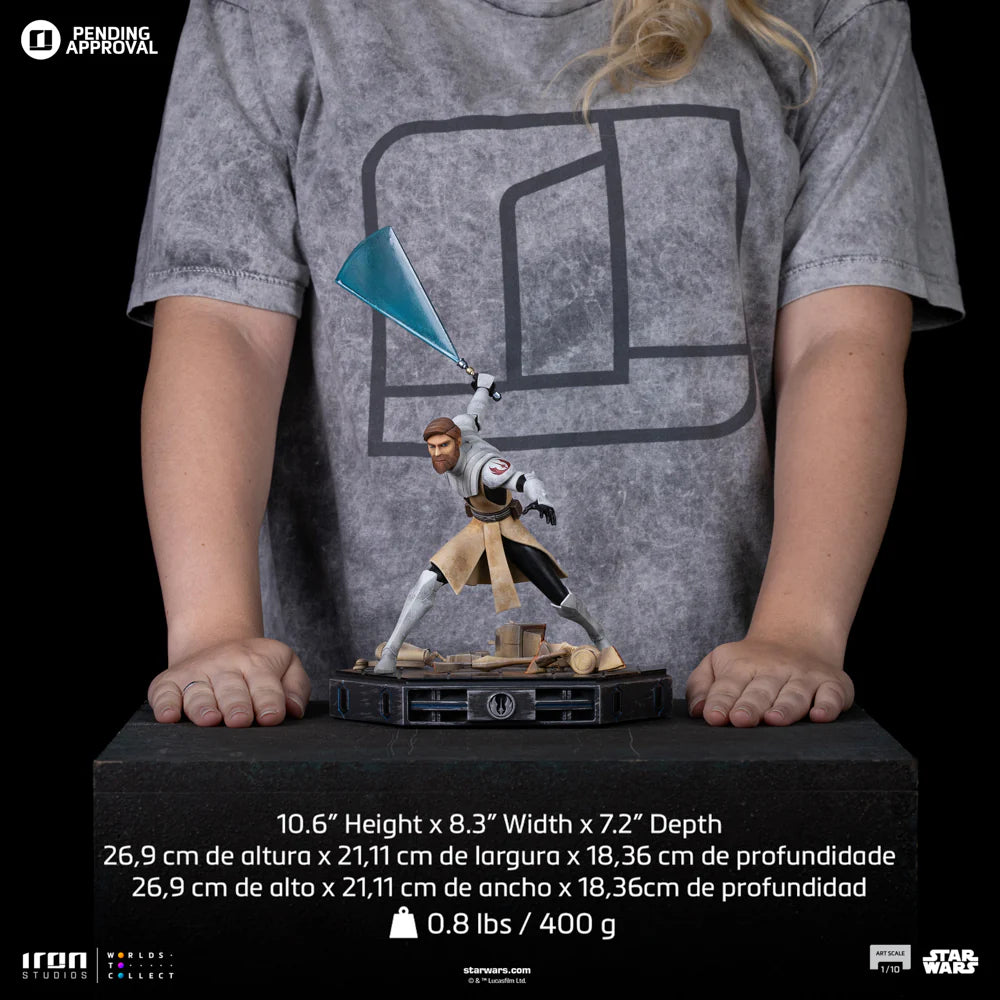 Preventa Resina Obi-Wan Kenobi Figura Star Wars: La guerra de los clones  Iron (Licencia) Estudio