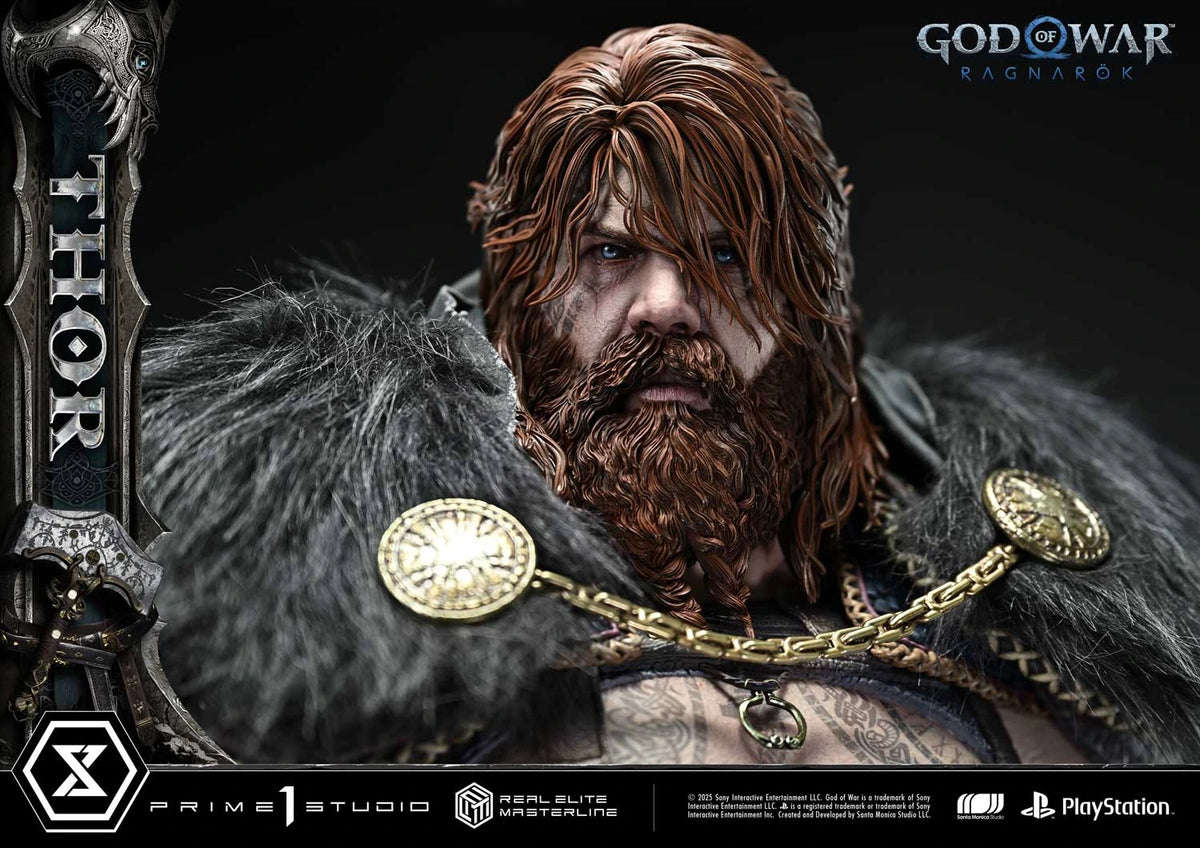 Preventa Resina Thor Deluxe Figura God of War: Ragnarok Prime 1 (Licencia) Estudio