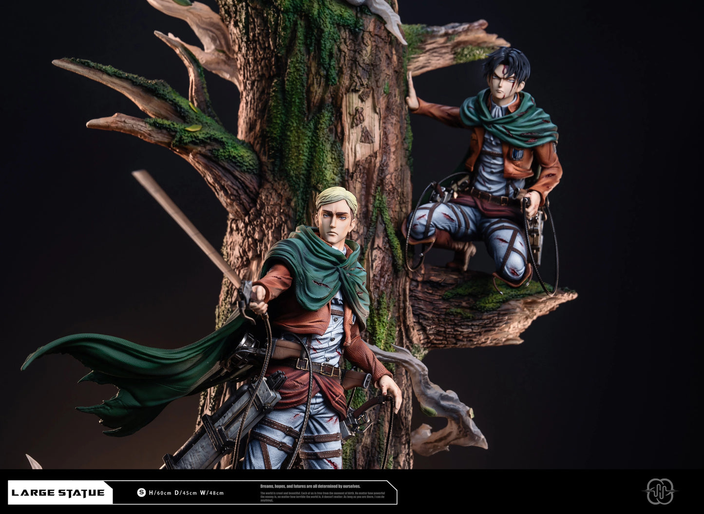 Preventa Resina Levi & Erwin Figura Attack On Titan Hertz Estudio