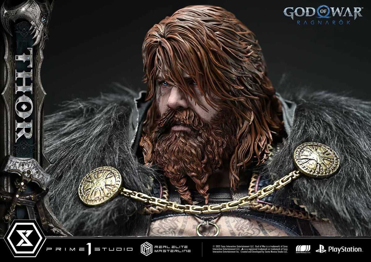 Preventa Resina Thor Deluxe Figura God of War: Ragnarok Prime 1 (Licencia) Estudio