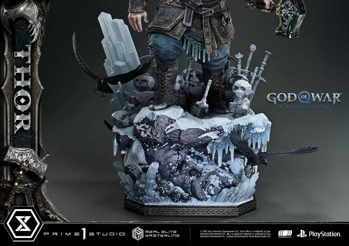 Preventa Resina Thor Deluxe Figura God of War: Ragnarok Prime 1 (Licencia) Estudio
