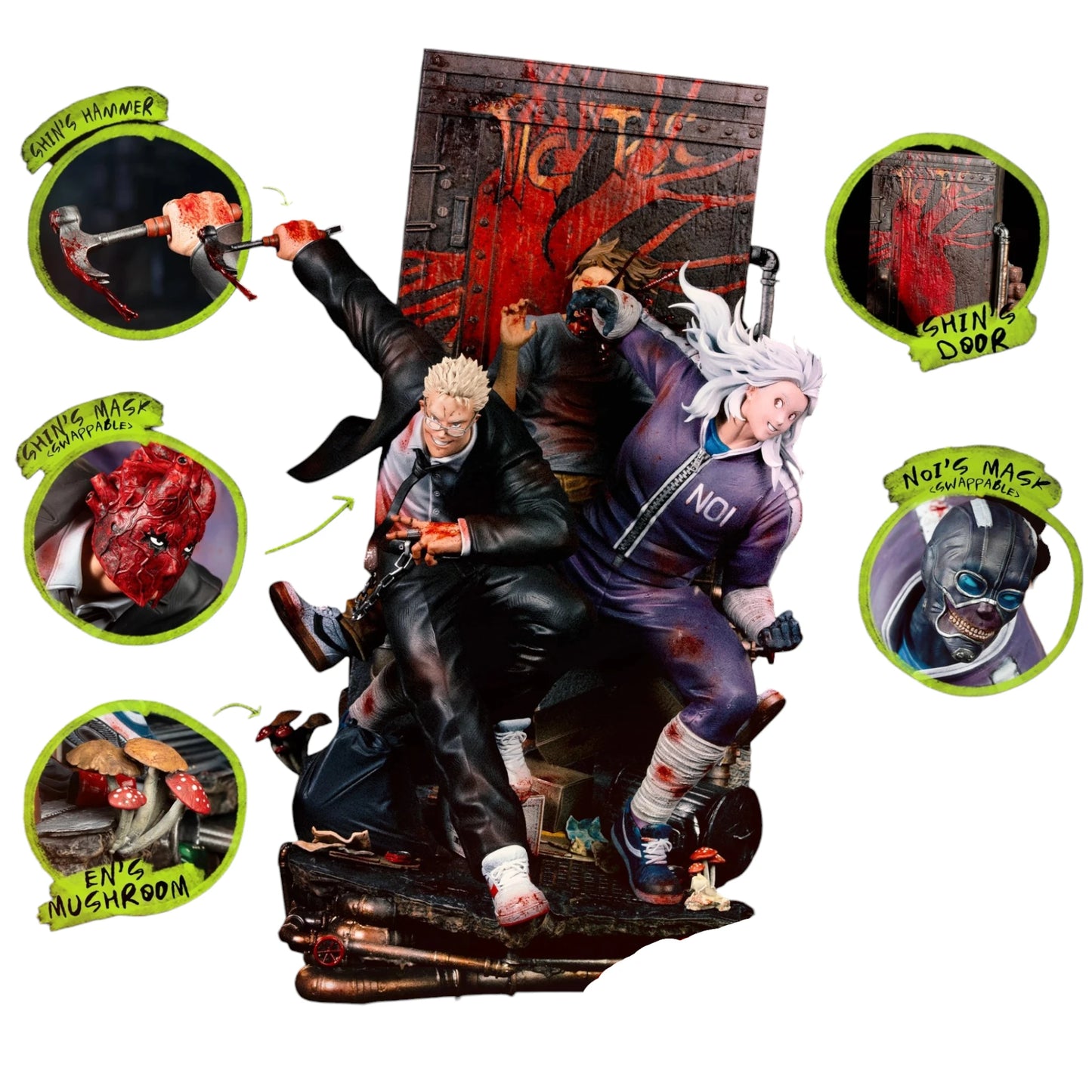 Preventa Resina Shin & Noi Figura Dorohero Figurama (Licencia) Estudio