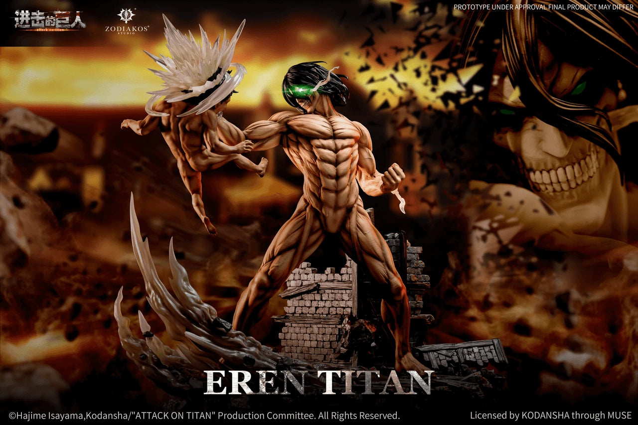 Preventa Resina Eren Jaeger Figura Attack On Titan Zodiakos (Licencia) Estudio