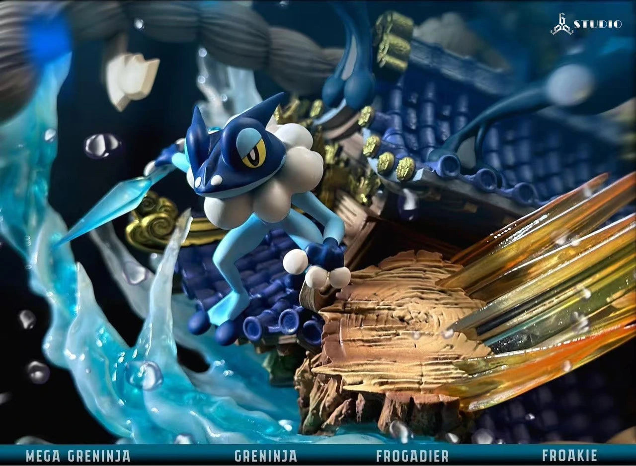 Preventa Resina Greninja Evolución Figura Pokemón 666 Estudio