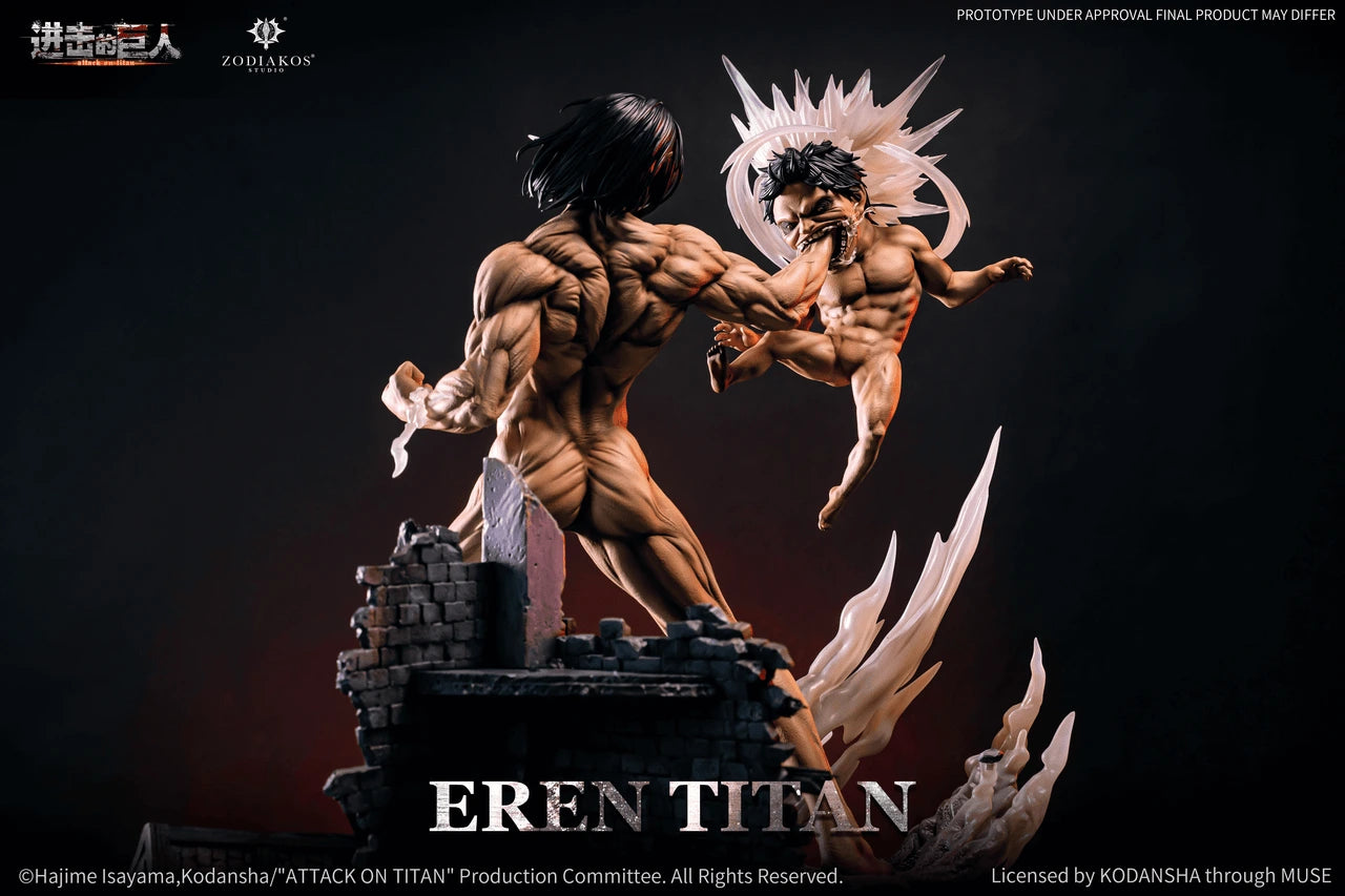 Preventa Resina Eren Jaeger Figura Attack On Titan Zodiakos (Licencia) Estudio