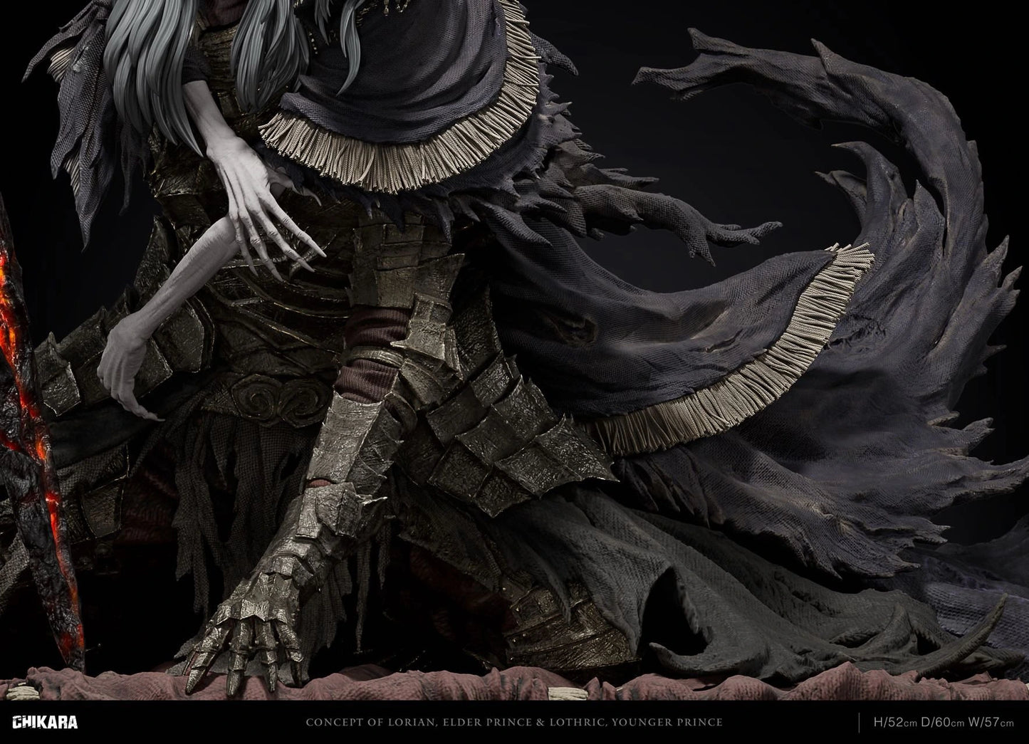 Preventa Resina Lorian, Príncipe Anciano y Lothric, joven príncipe Figura Dark Souls 3 Chikara  Estudio