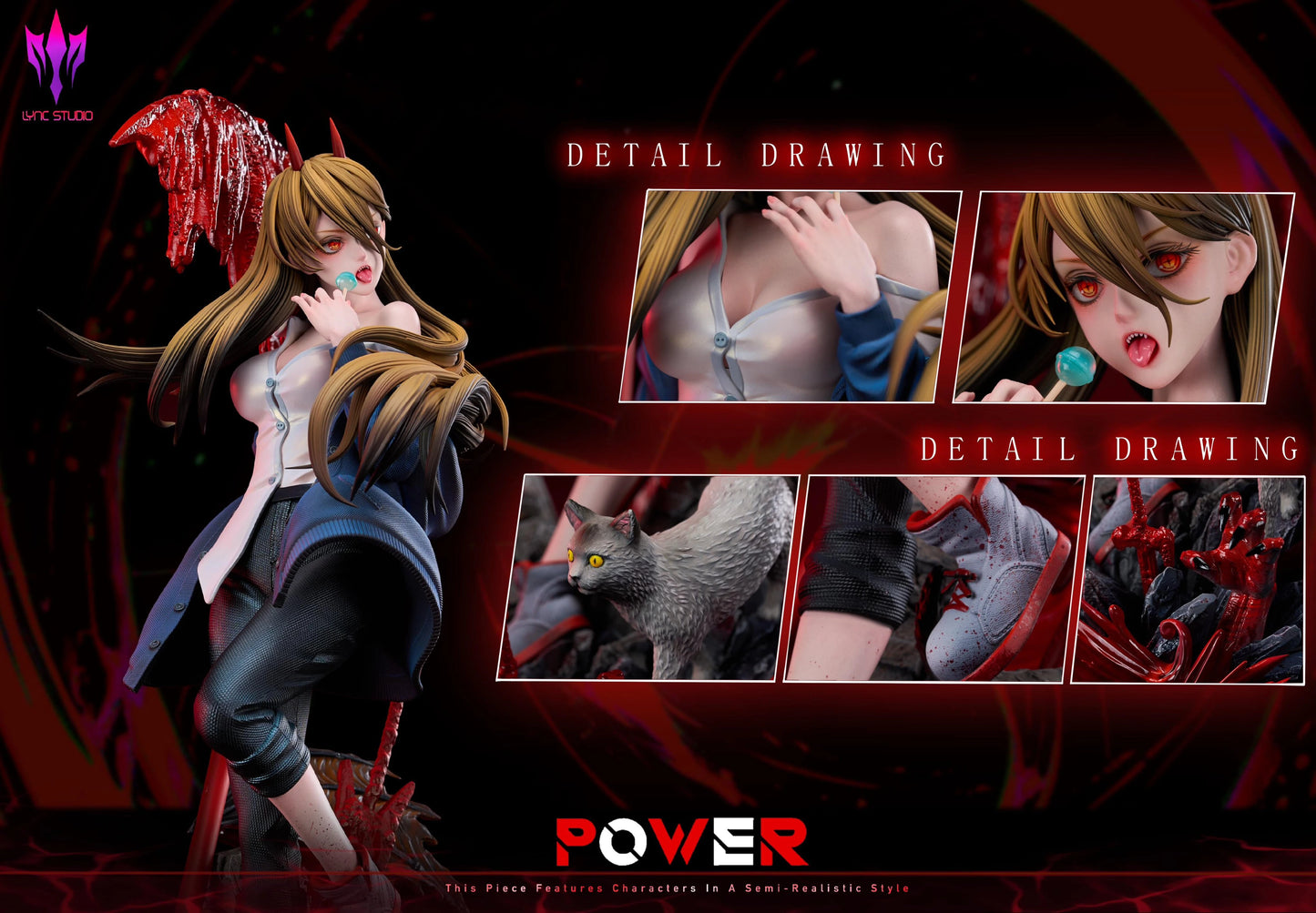 Preventa Resina Power Figura Chainsaw Man Lyn Estudio