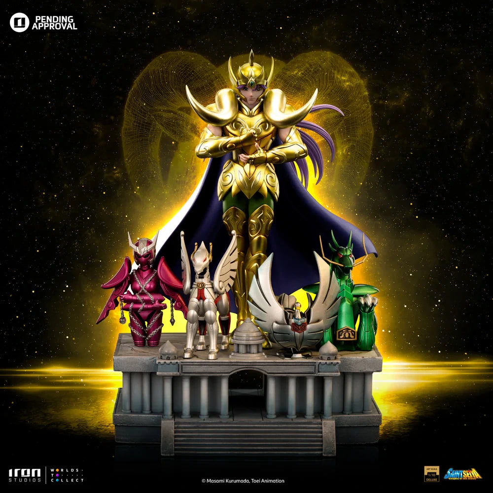 Preventa Resina Mu de Aries Figura Caballeros del Zodiako Iron (Licencia) Estudio