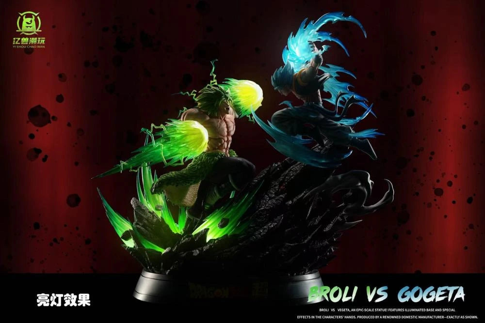 Preventa Resina Broly vs Gogeta Figura Dragon Ball Yi Shou Estudio