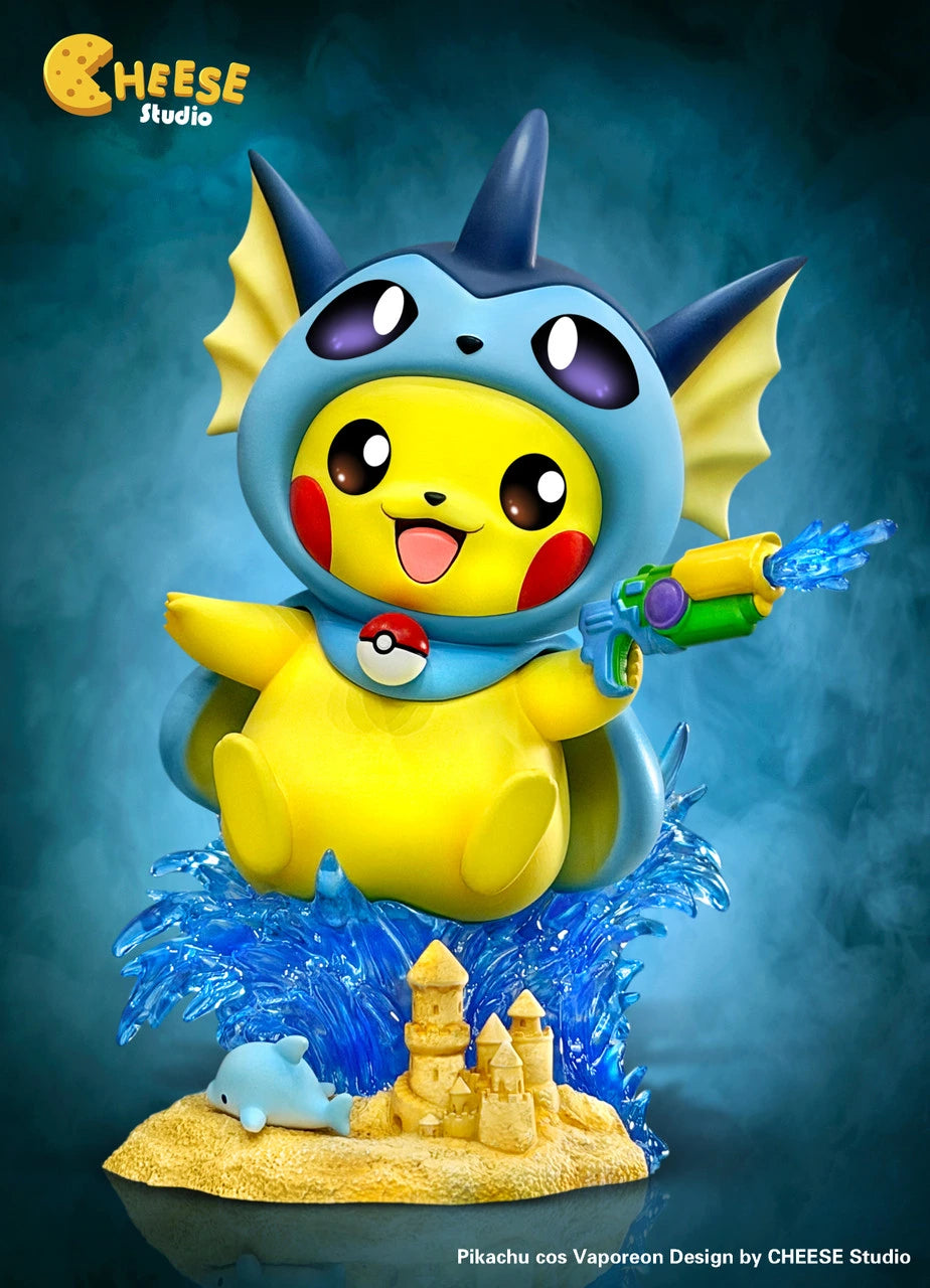 Preventa Resina Pikachu Cos Vaporeon & Flareon Figura Pokemón Cheese Estudio