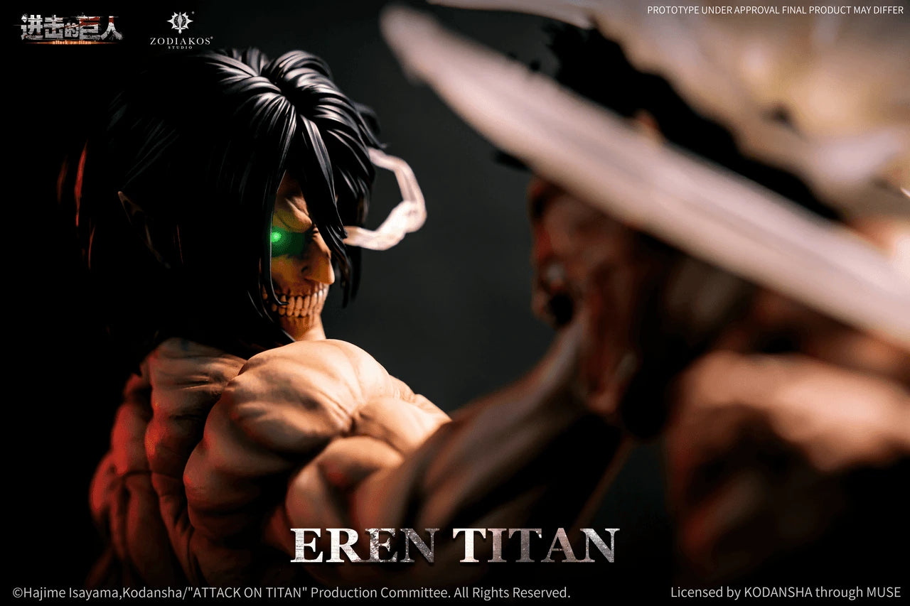 Preventa Resina Eren Jaeger Figura Attack On Titan Zodiakos (Licencia) Estudio