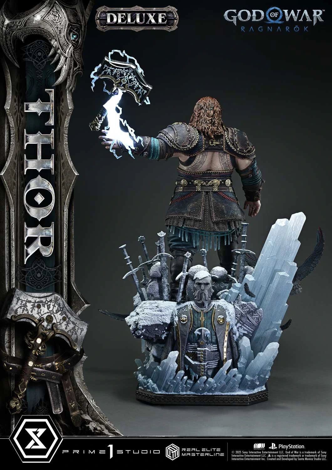 Preventa Resina Thor Deluxe Figura God of War: Ragnarok Prime 1 (Licencia) Estudio