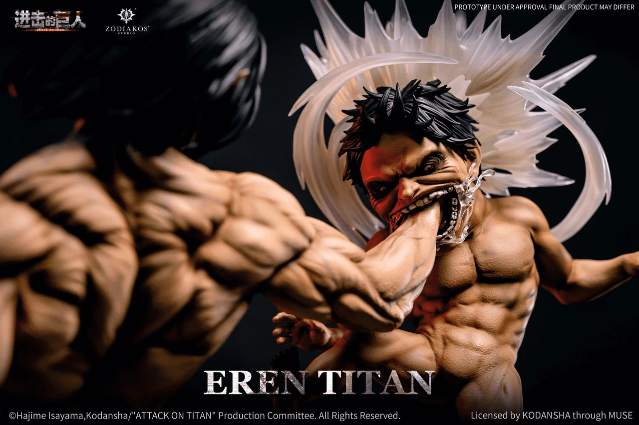 Preventa Resina Eren Jaeger Figura Attack On Titan Zodiakos (Licencia) Estudio