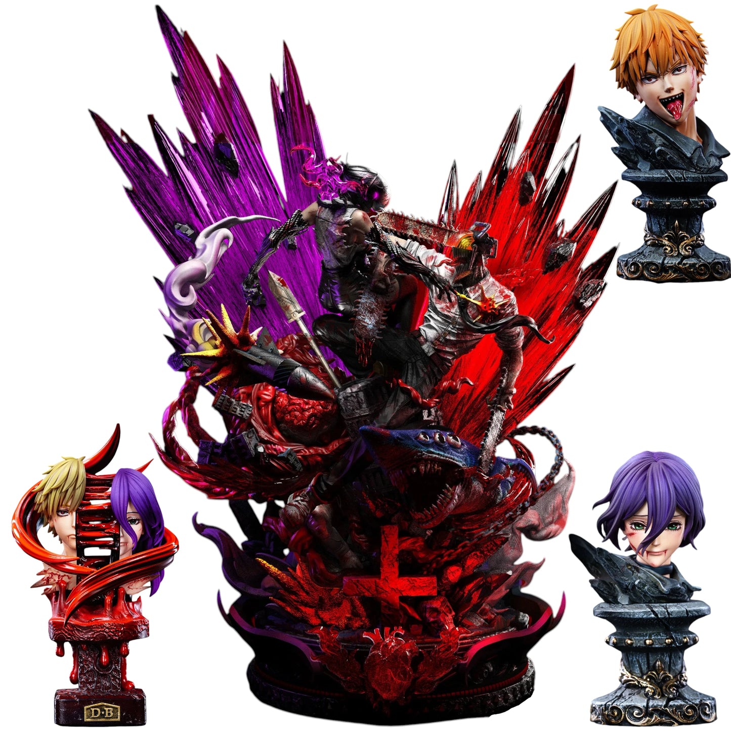 Preventa Resina Denji vs Reze Figura Chainsaw Man Big Feeler Estudio