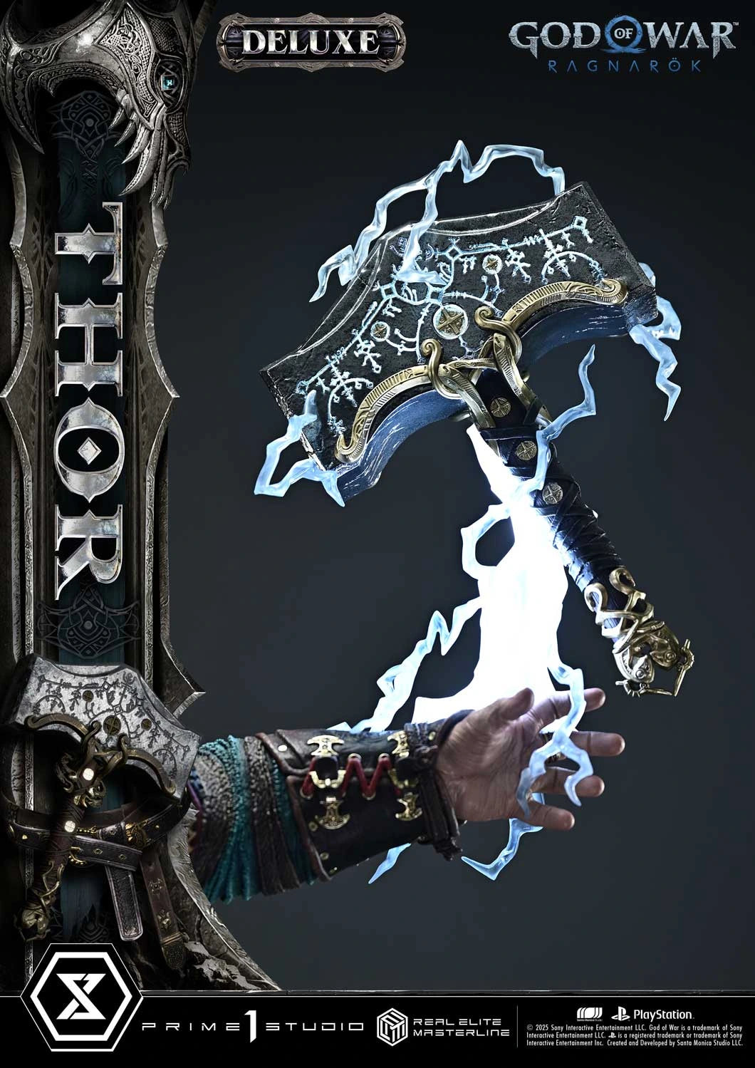 Preventa Resina Thor Deluxe Figura God of War: Ragnarok Prime 1 (Licencia) Estudio