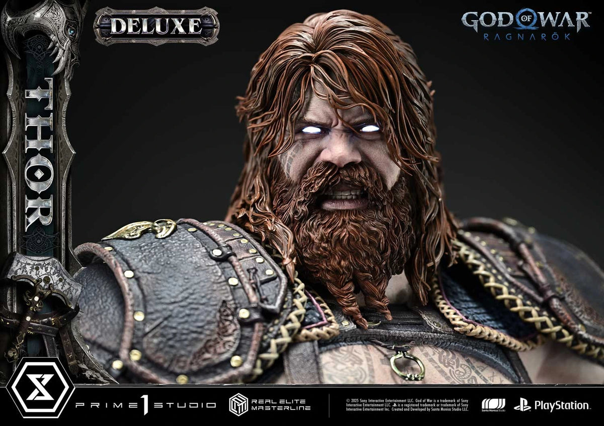 Preventa Resina Thor Deluxe Figura God of War: Ragnarok Prime 1 (Licencia) Estudio