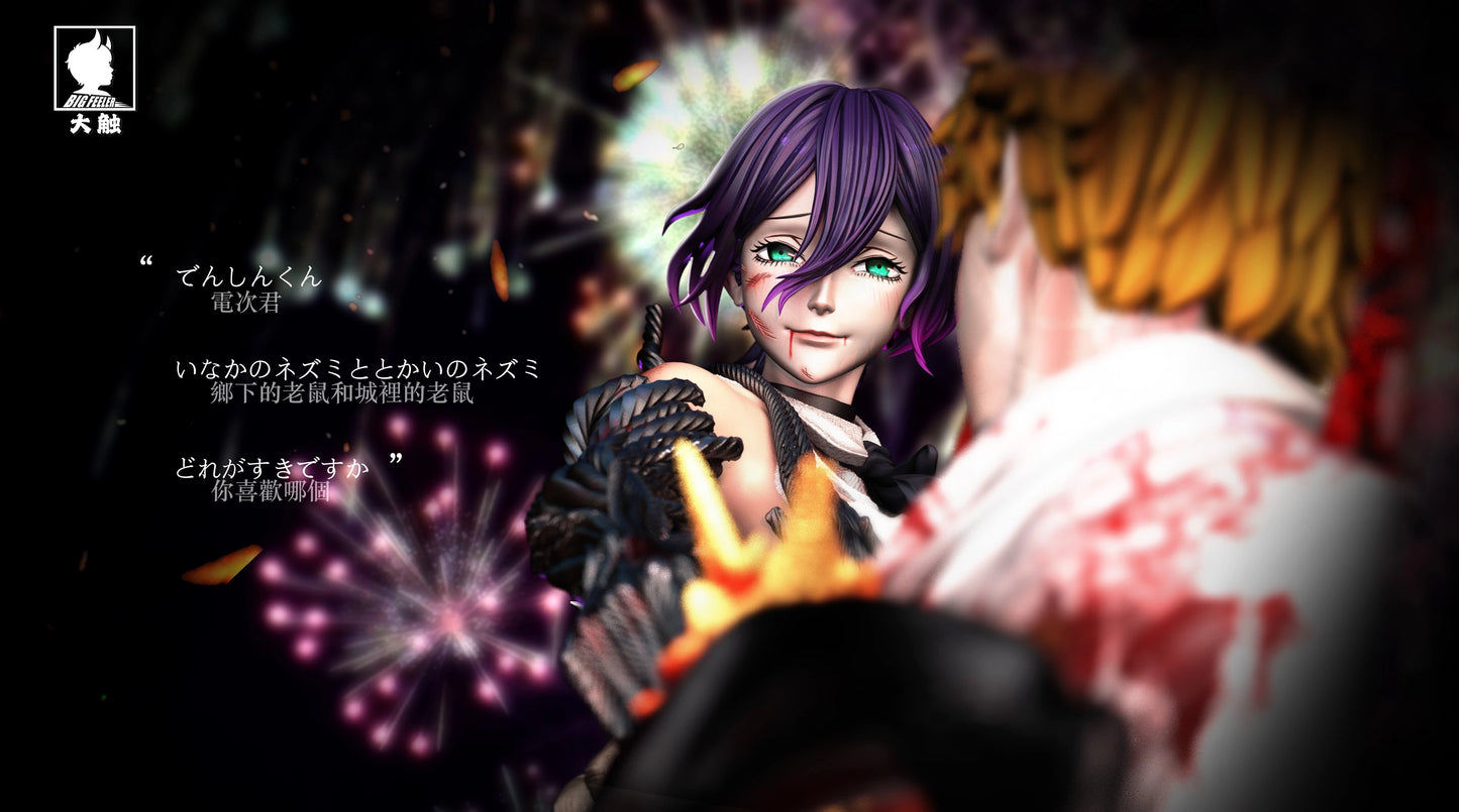 Preventa Resina Denji vs Reze Figura Chainsaw Man Big Feeler Estudio