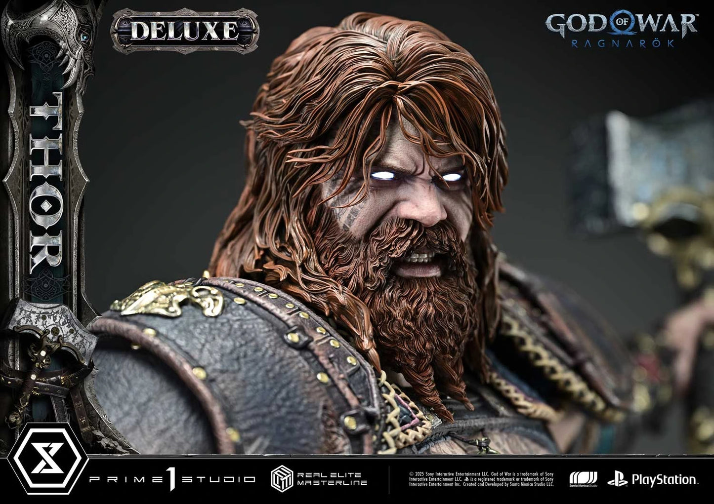Preventa Resina Thor Deluxe Figura God of War: Ragnarok Prime 1 (Licencia) Estudio