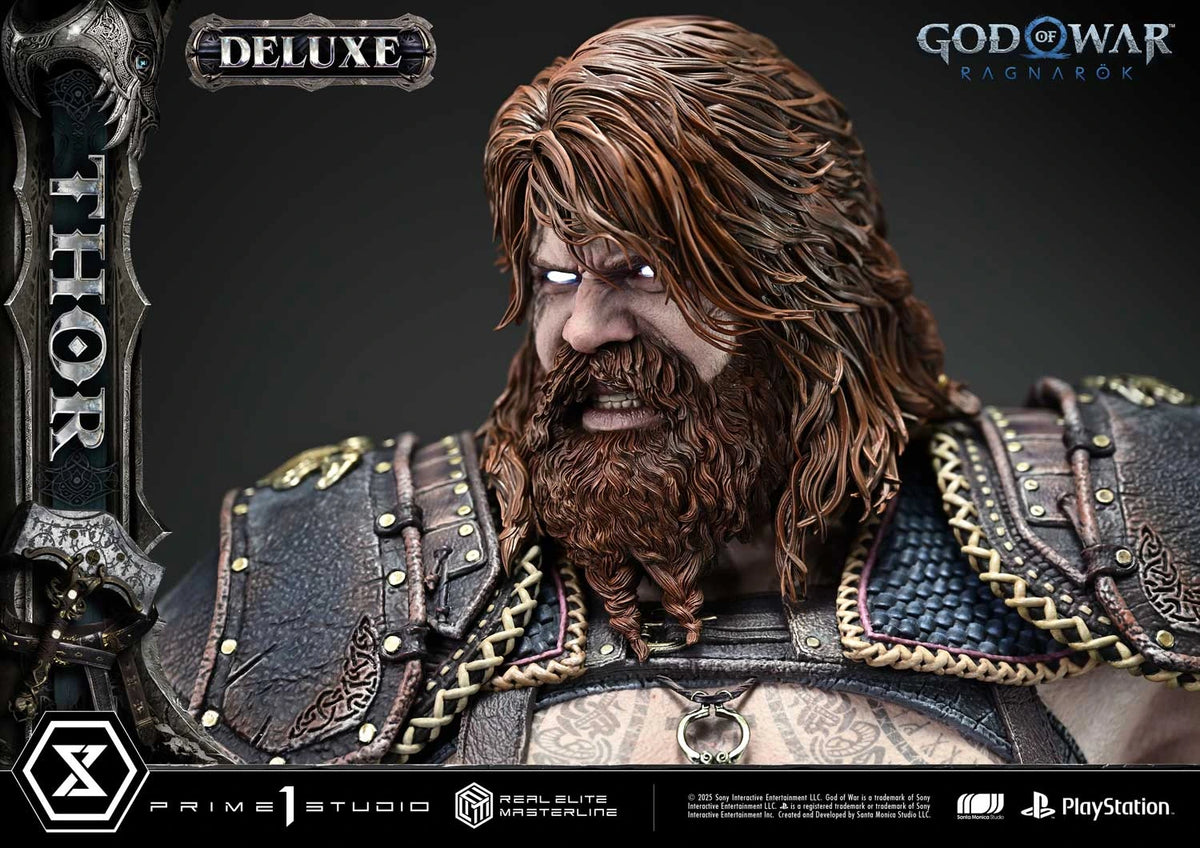 Preventa Resina Thor Deluxe Figura God of War: Ragnarok Prime 1 (Licencia) Estudio