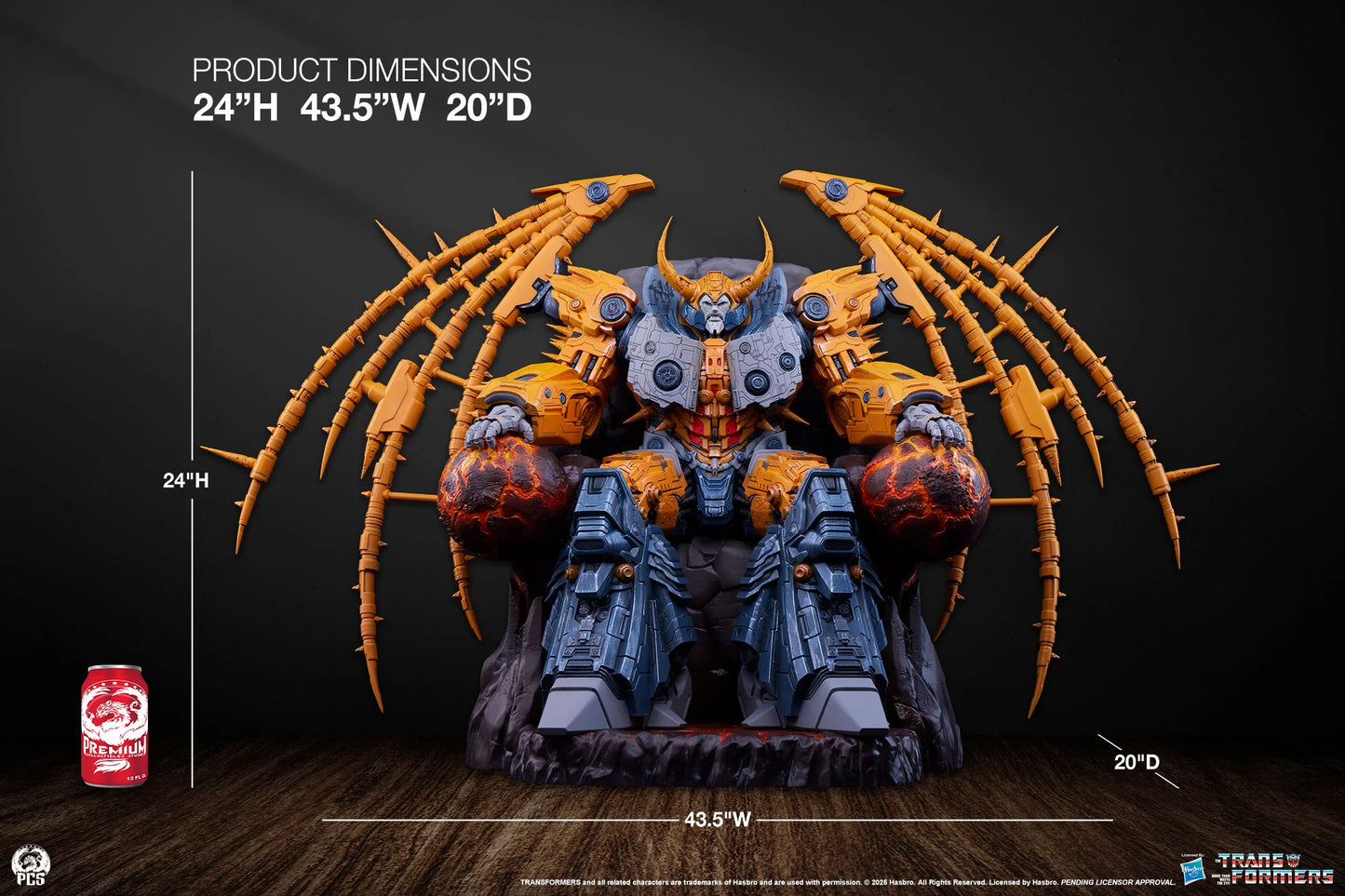 Preventa Resina Unicron Figura Transformers  PCS (Licencia) Estudio