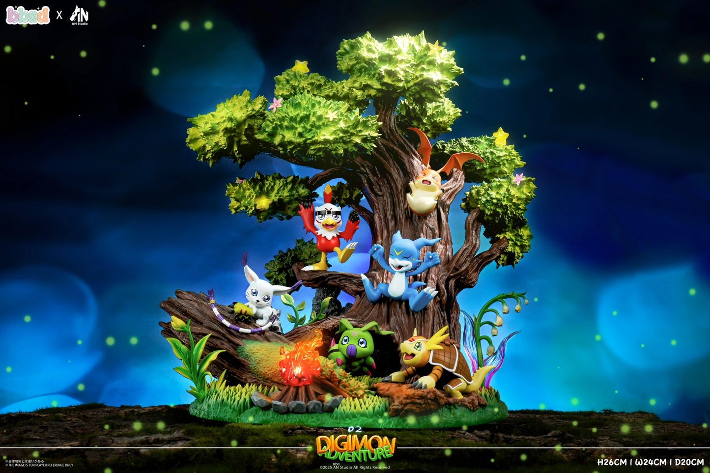Preventa Resina Digimon segunda generación Figura Digimon AN Estudio