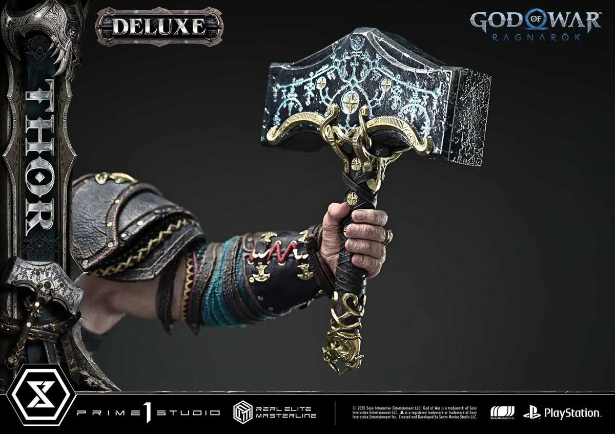Preventa Resina Thor Deluxe Figura God of War: Ragnarok Prime 1 (Licencia) Estudio