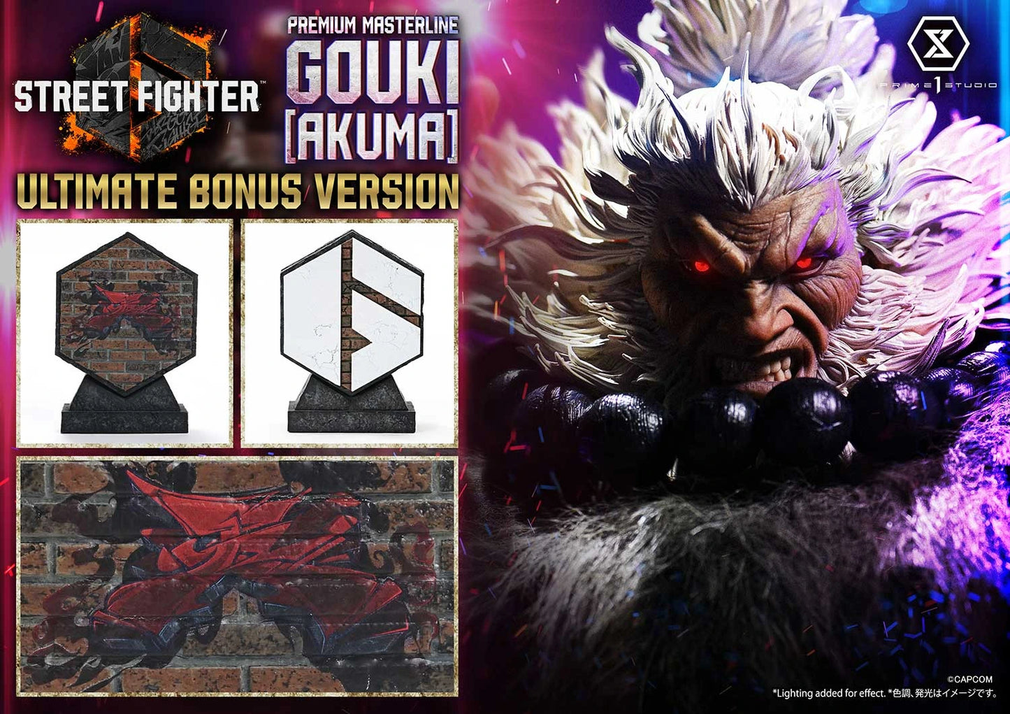 "Preventa Resina Akuma  Figura Street Fighter 6   Prime 1 (Licencia) Estudio"