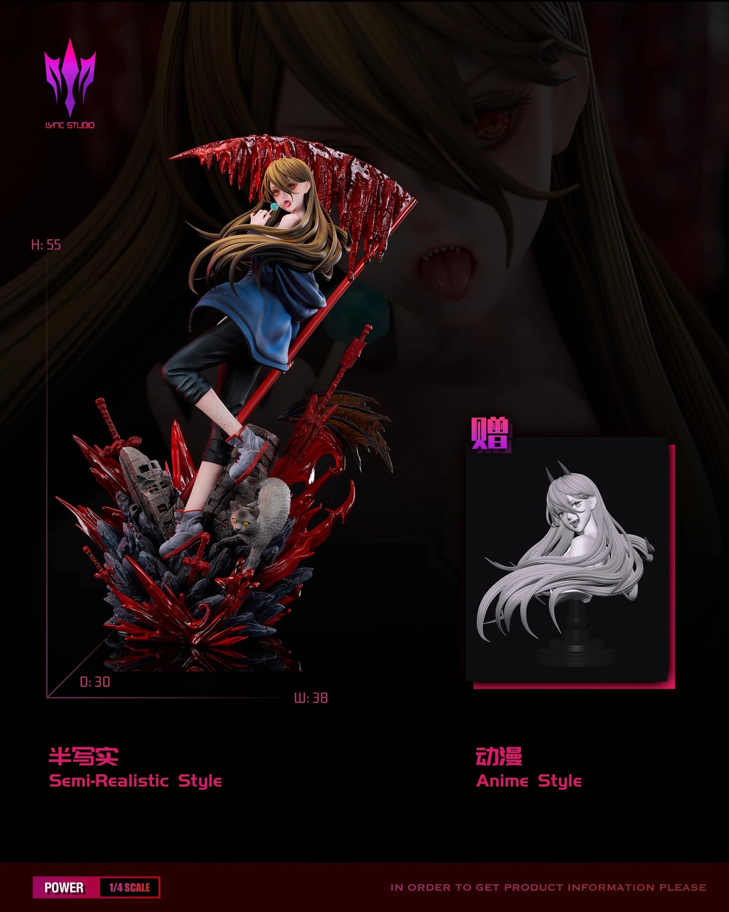 Preventa Resina Power Figura Chainsaw Man Lyn Estudio