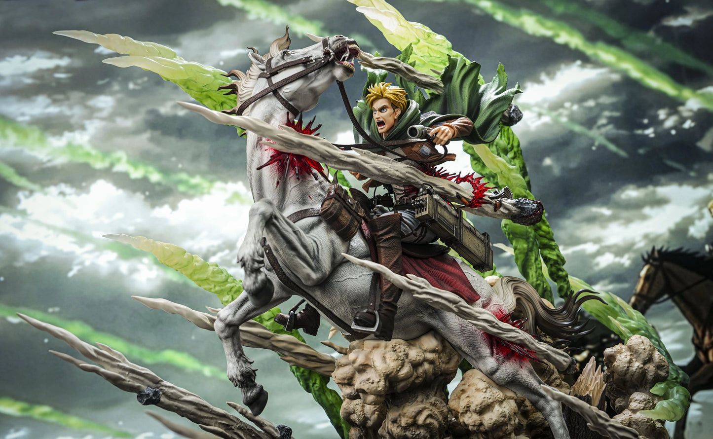 Preventa Resina Erwin Smith Figura Attack On Titan Model Power Estudio
