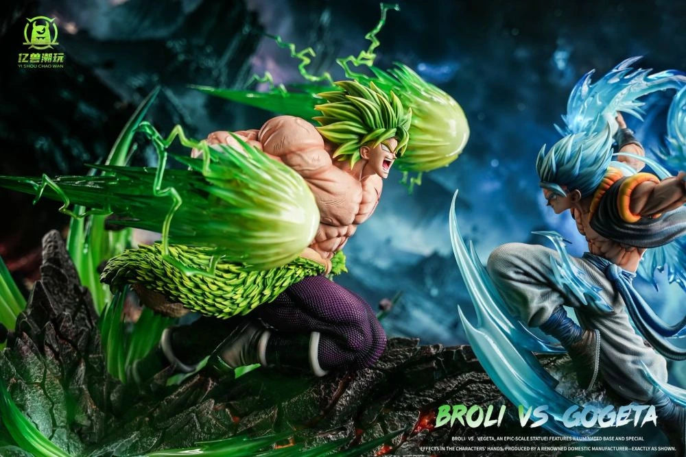 Preventa Resina Broly vs Gogeta Figura Dragon Ball Yi Shou Estudio