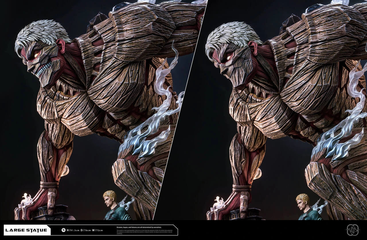 Preventa Resina Reiner & Titán Acorazado Figura Attack On Titan Hertz Estudio