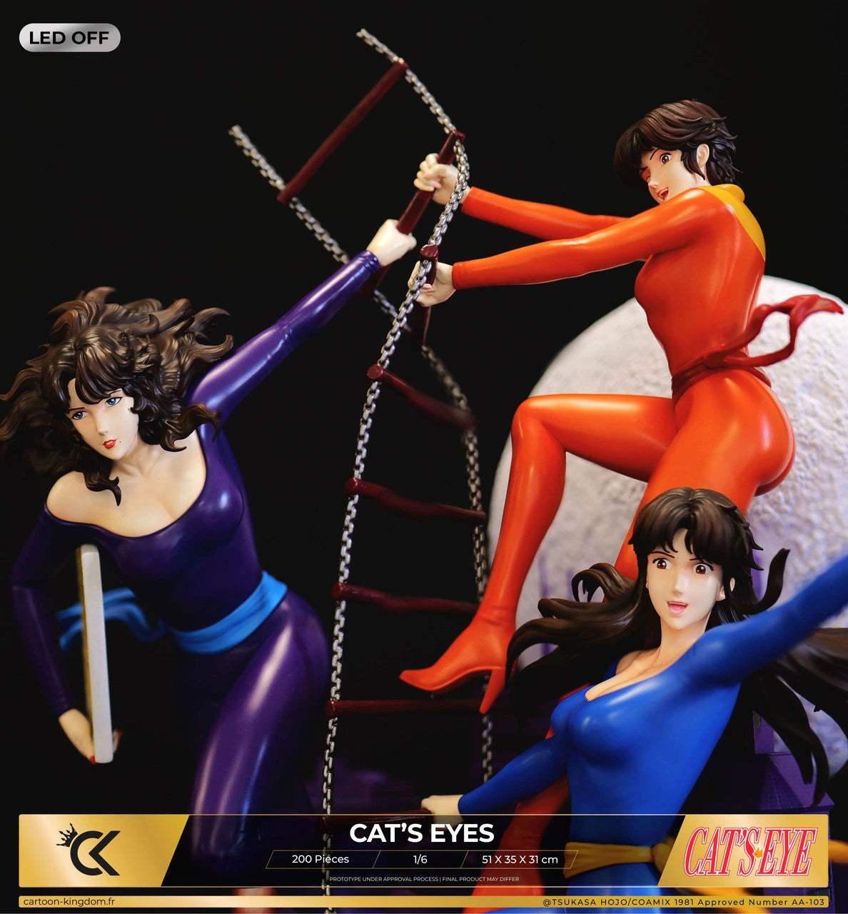 Preventa Resina Hermanas Kisugi Figura Cat's eyes Cartoon Kigdom (Licencia) Estudio