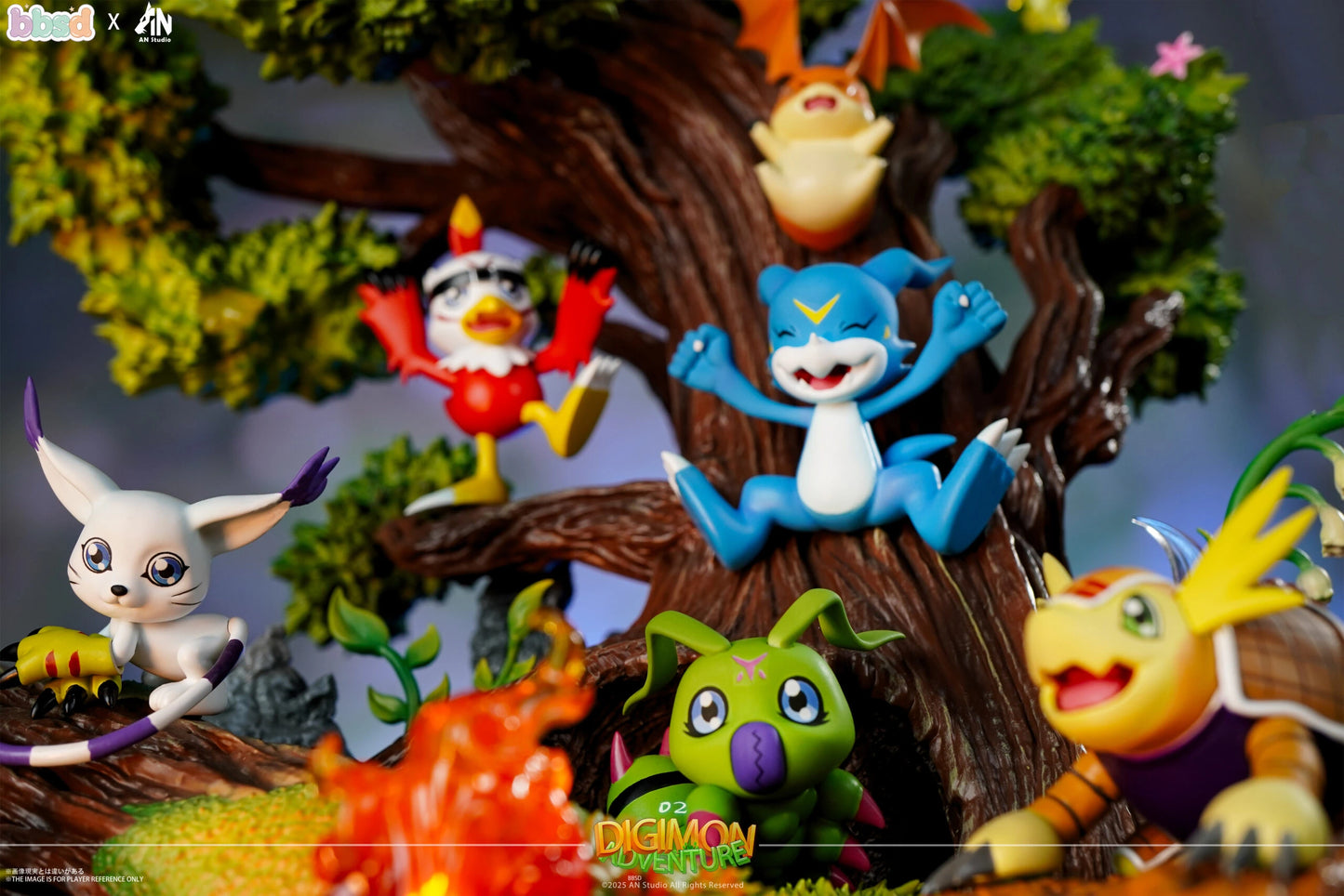 Preventa Resina Digimon segunda generación Figura Digimon AN Estudio