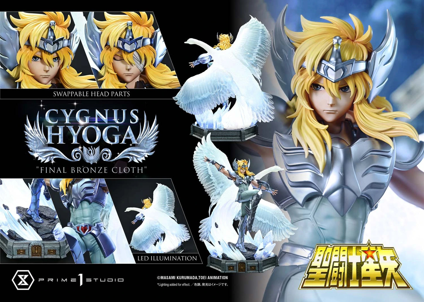 "Preventa Resina Hyōga de Cisne  Figura Caballeros del Zodiako Prime 1 (Licencia) Estudio"