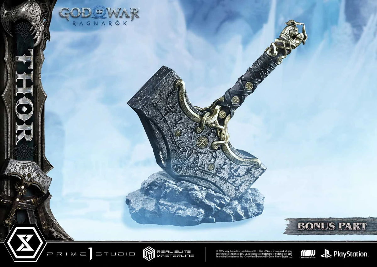 Preventa Resina Thor Deluxe Figura God of War: Ragnarok Prime 1 (Licencia) Estudio