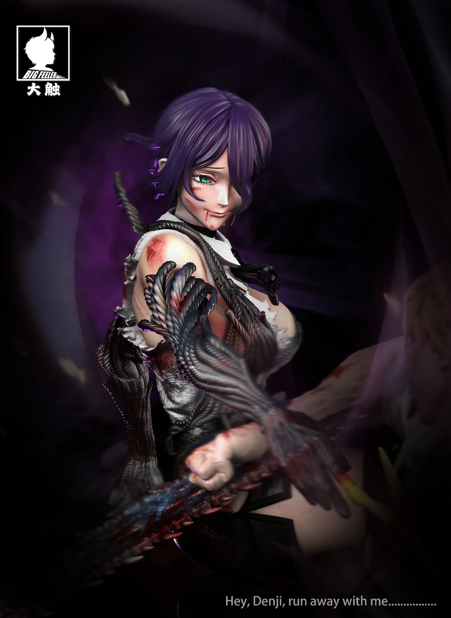 Preventa Resina Denji vs Reze Figura Chainsaw Man Big Feeler Estudio