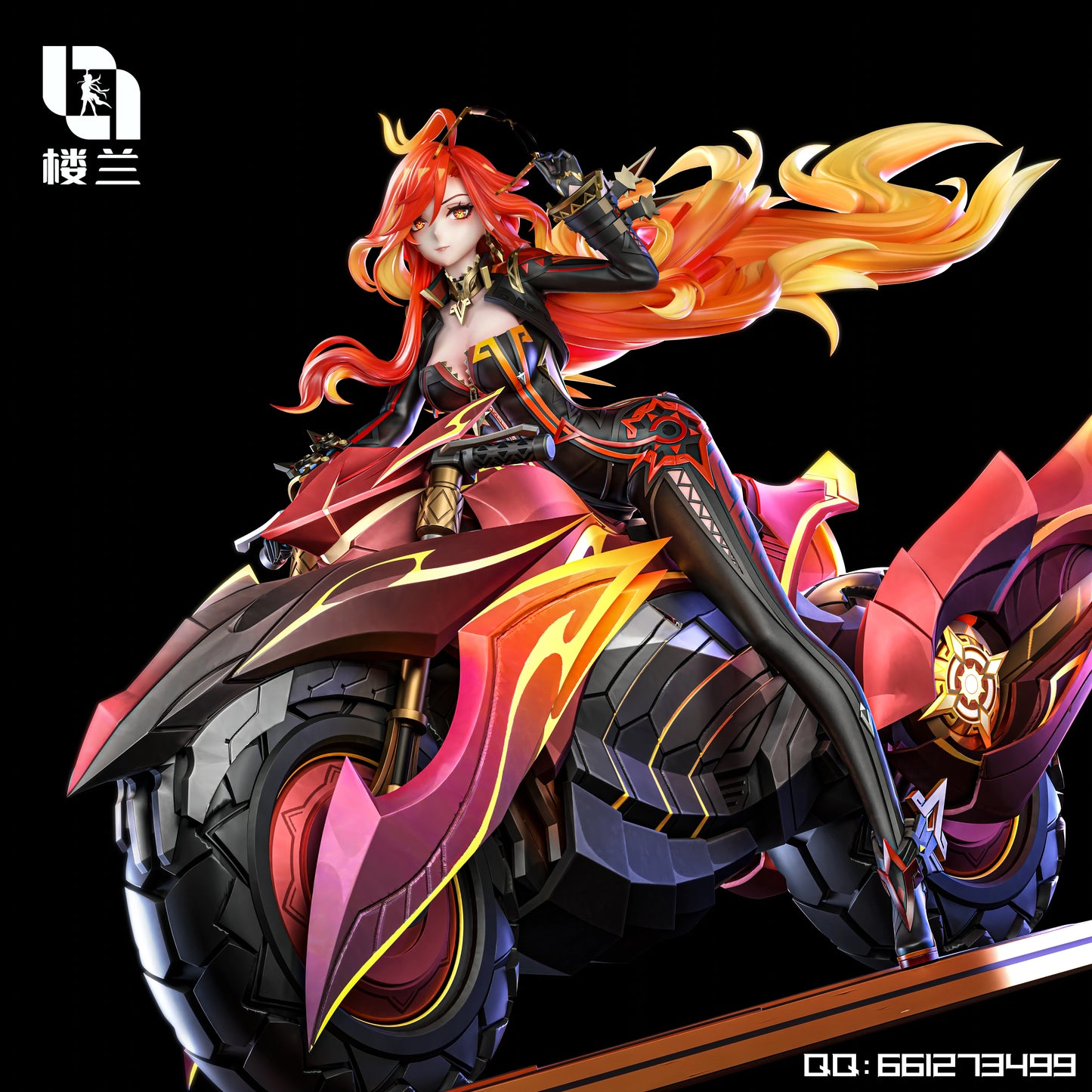 Preventa Resina Mavuika Figura Genshin Impact Lou Lan Estudio