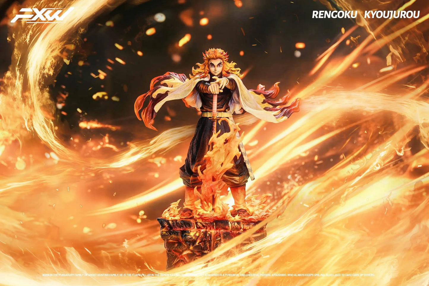 Preventa Resina Rengoku Kyojuro Figura Demon Slayer FXW  Estudio