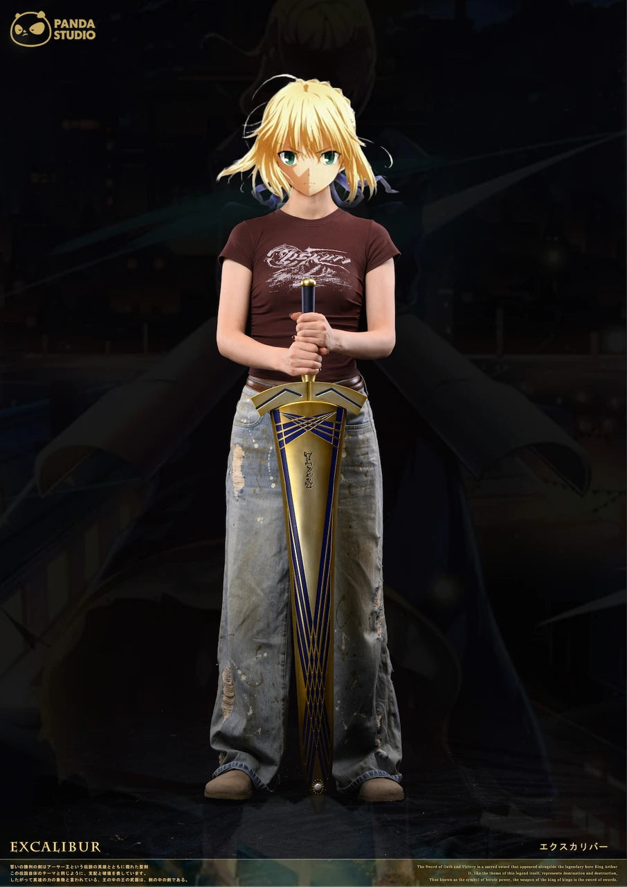 Preventa Resina Excalibur & Espada de la Ruptura Figura Fate/Stay Night Panda  Estudio