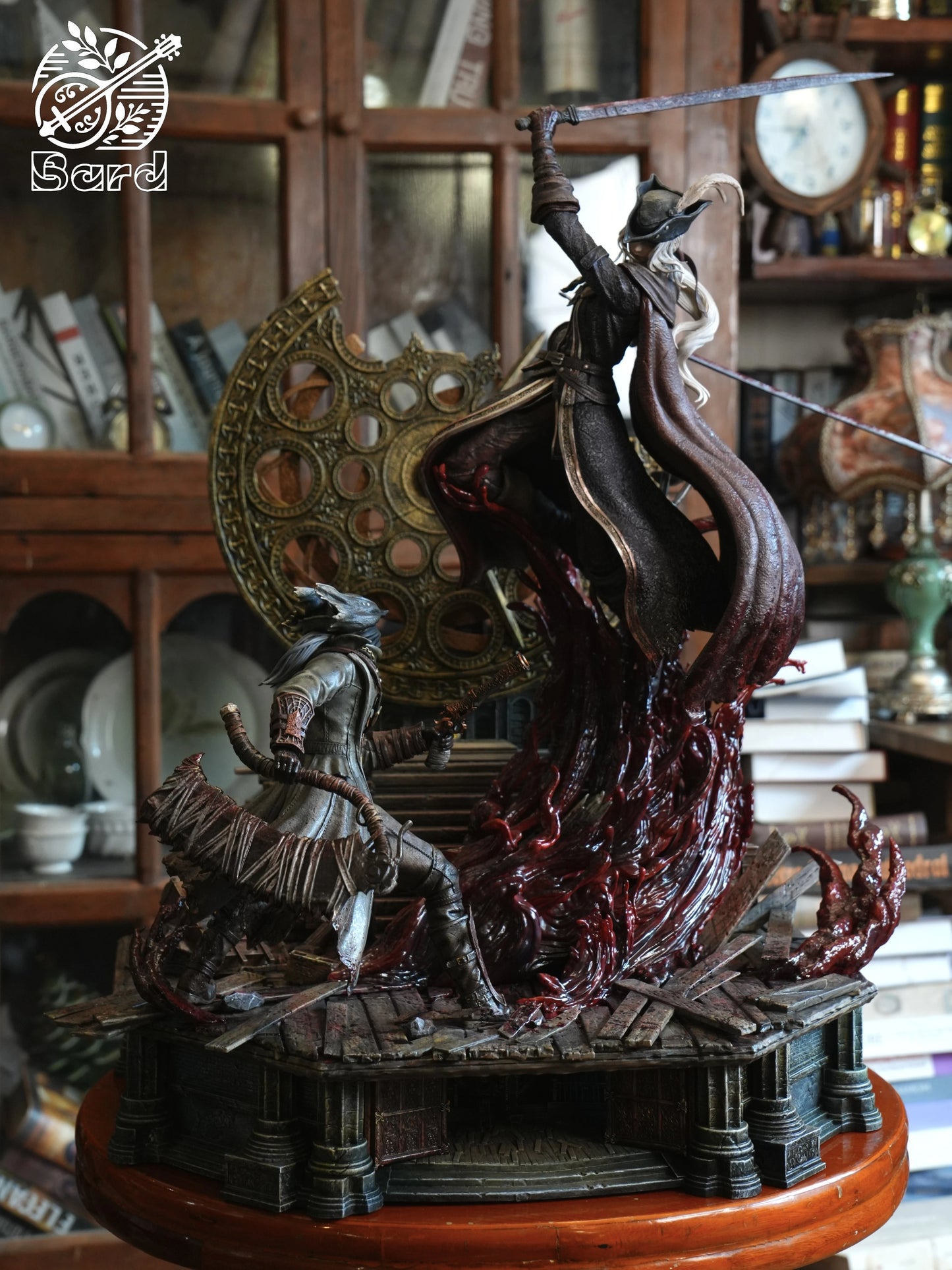 Preventa Resina Lady Maria vs Hunter Figura Bloodborne Bard  Estudio