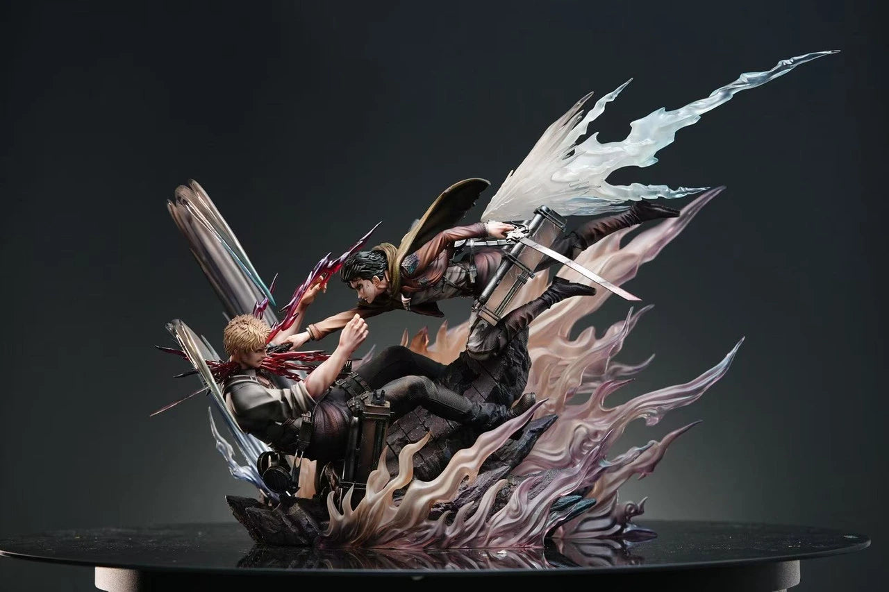 Preventa Resina Levi vs Reiner Figura Attack On Titan Sure Estudio
