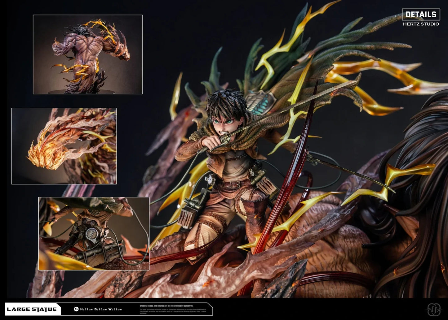 Preventa Resina Titan de Ataque & Titan Femenino Figura Attack On Titan  Hertz  Estudio