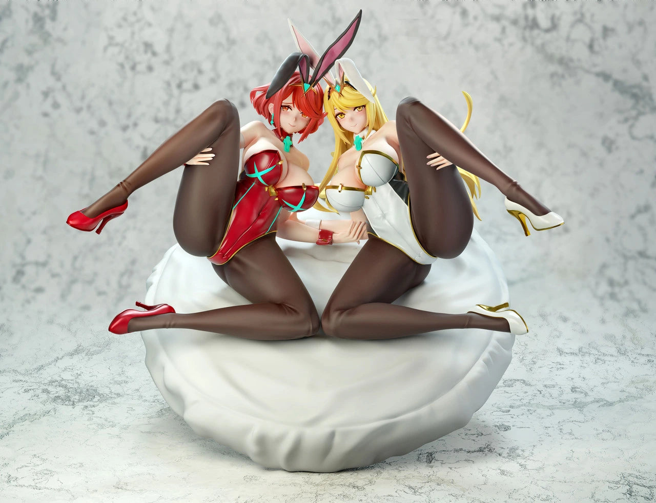"Preventa Resina Mythra & Pyra Figura Xenoblade Chronicles  NTR Estudio"