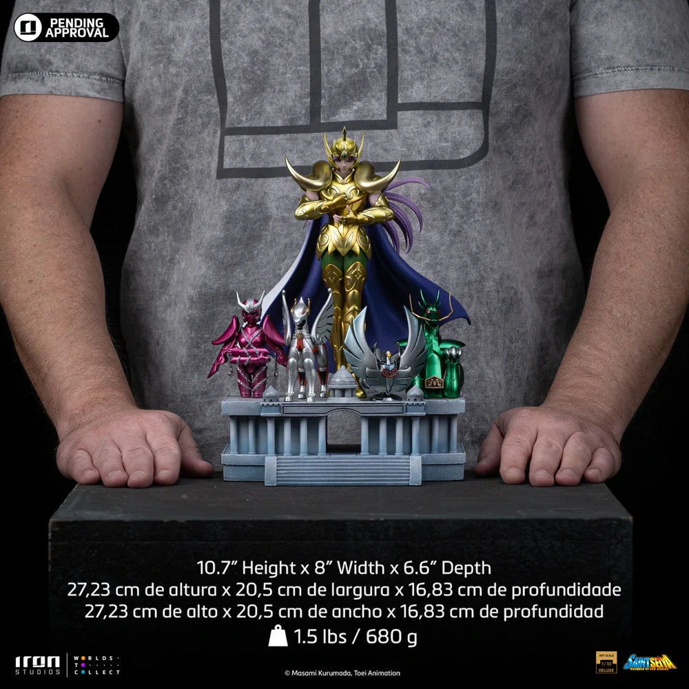 Preventa Resina Mu de Aries Figura Caballeros del Zodiako Iron (Licencia) Estudio
