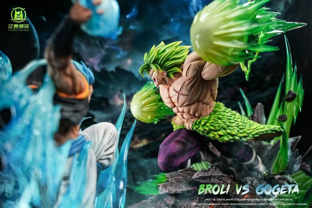 Preventa Resina Broly vs Gogeta Figura Dragon Ball Yi Shou Estudio