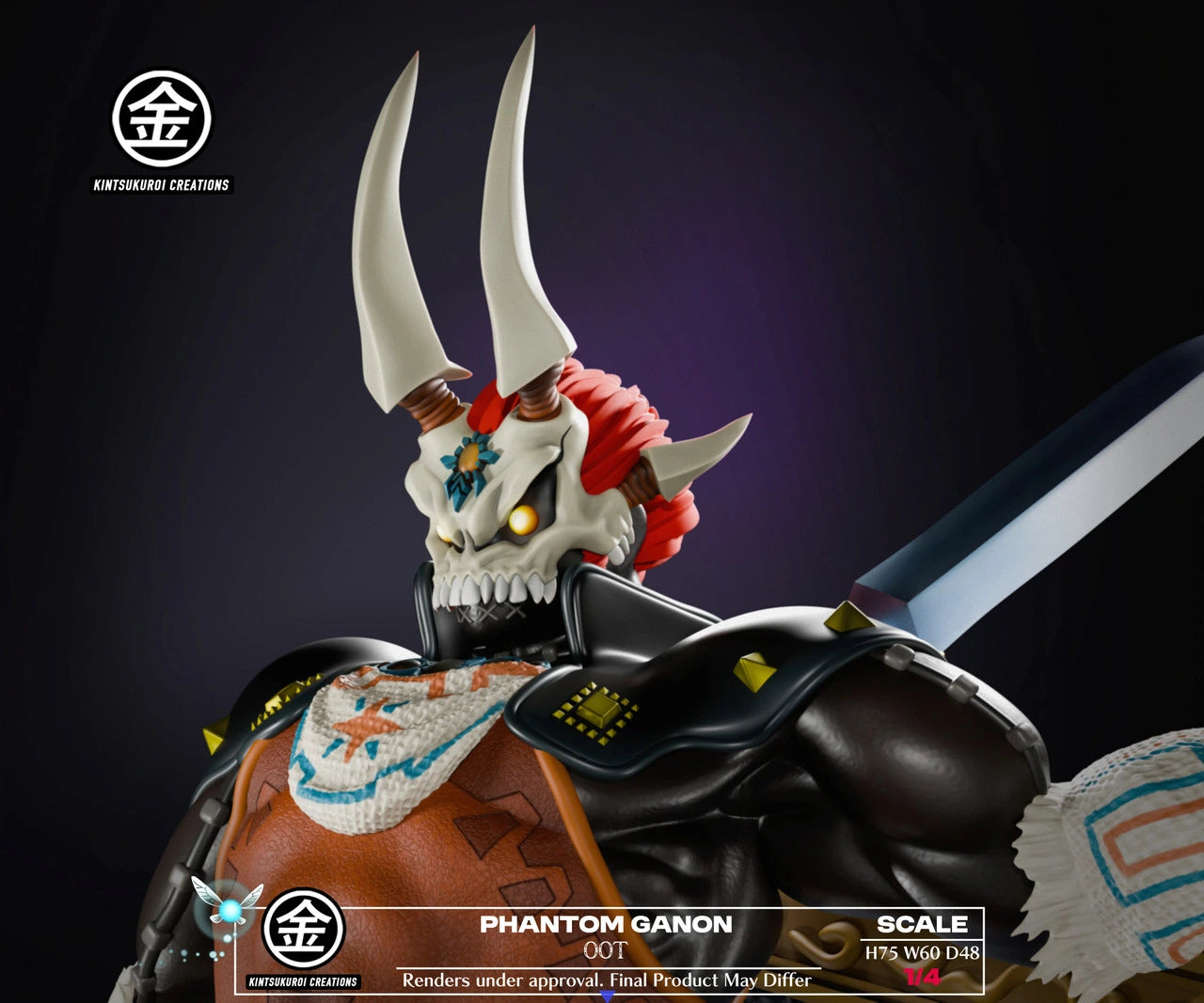 Preventa Resina Phantom Ganon Figura The Legend Of Zelda Kintsukuroi Creations Estudio