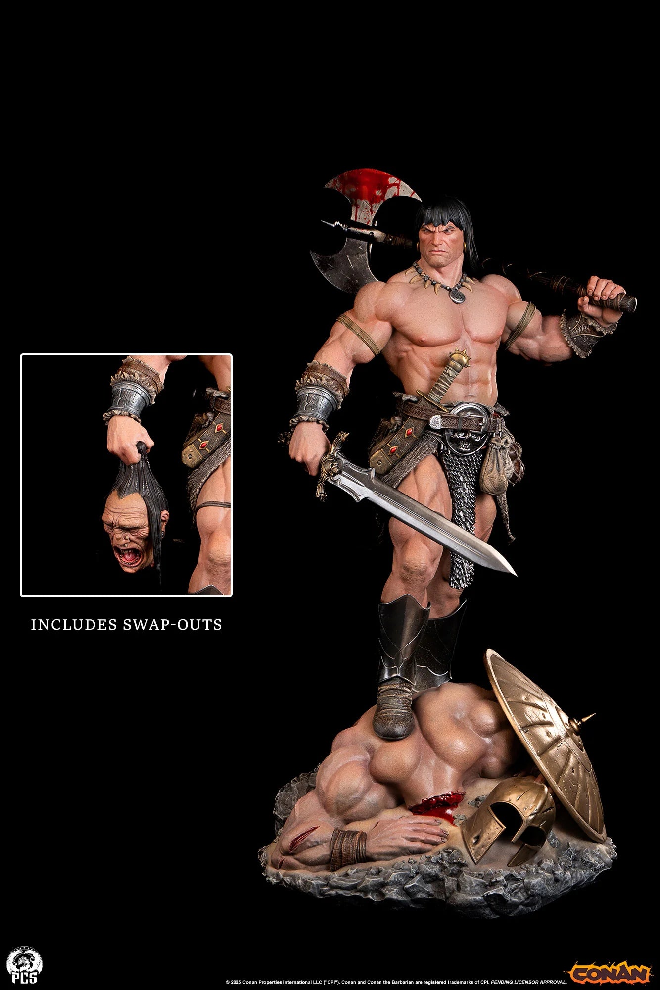 Preventa Resina Conan Figura Conan el Bárbaro PCS (Licencia) Estudio